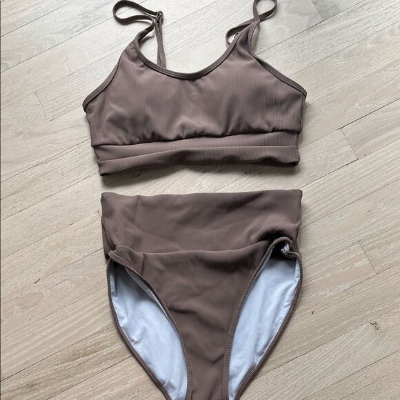 Brown Women's Swim Set - Picture 2 of 5